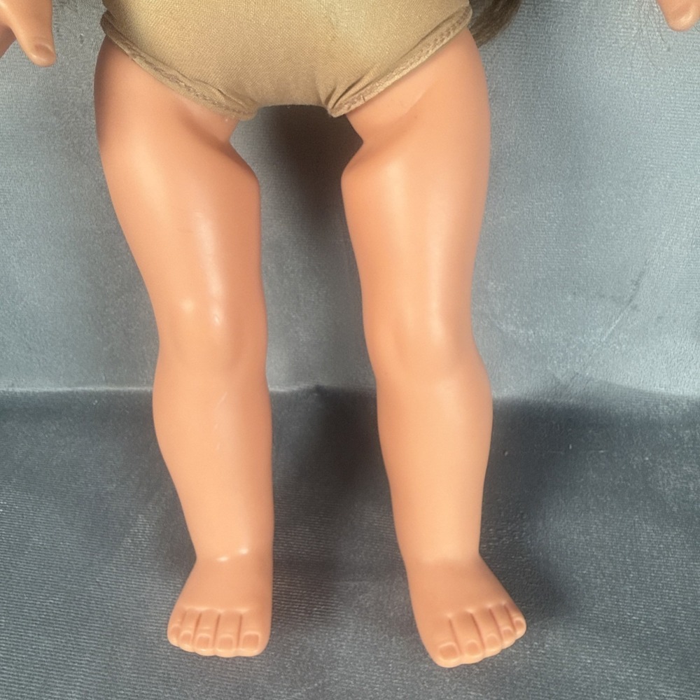 Götz 18" Doll Brunette Hair Brown Eyes Rooted Hair Soft Body Vinyl - Picture 7 of 16